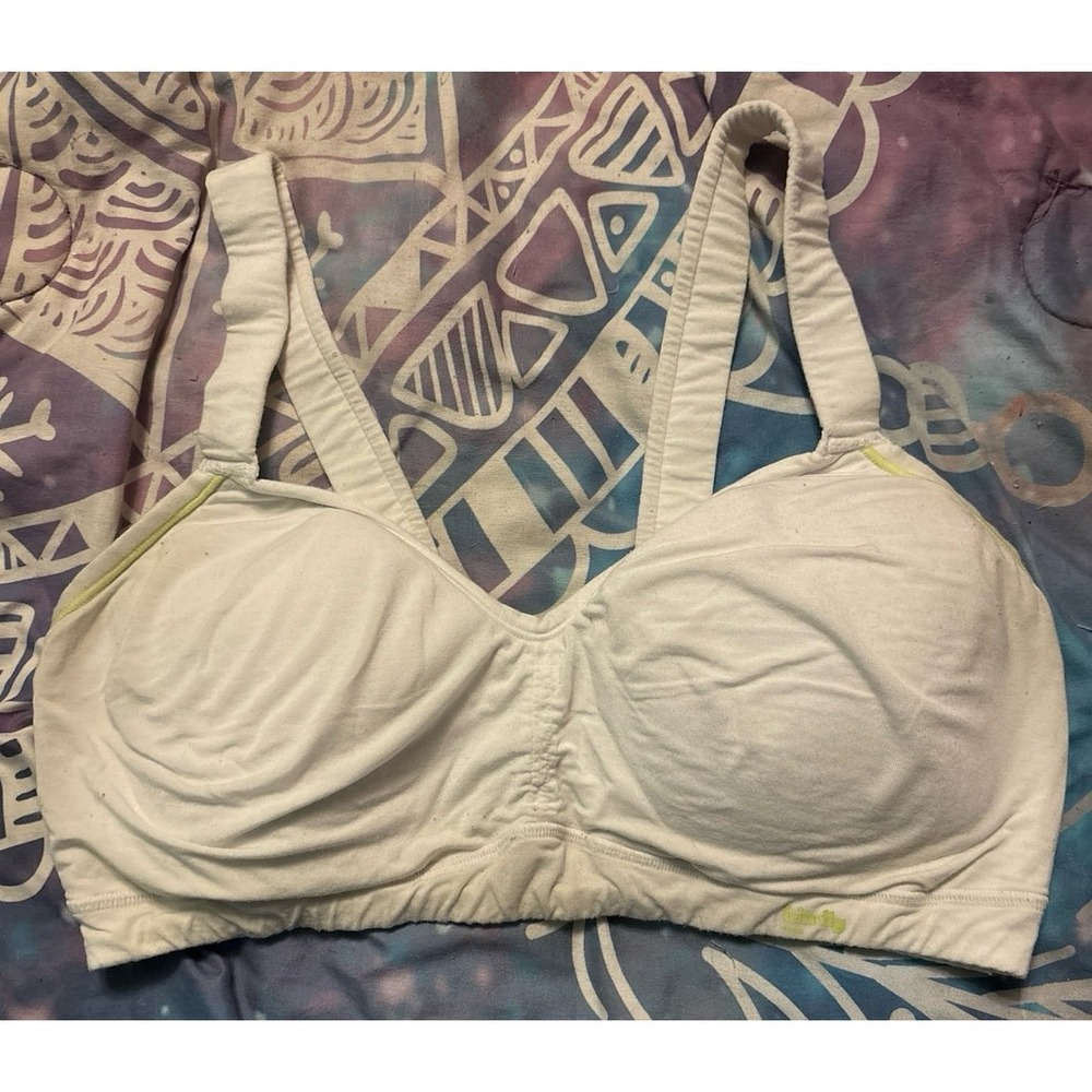 Kindly Yours White Lightly Lined Comfort Pullover Bra, Size XL